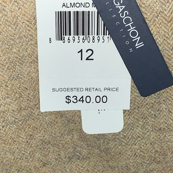 MAGASCHONI wool sheath dress with PU leather trim - Picture 9 of 10